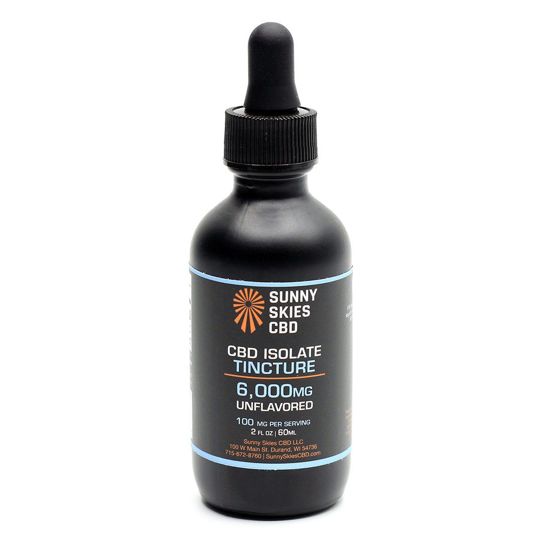 Sunny Skies CBD Isolate Tincture, Unflavored